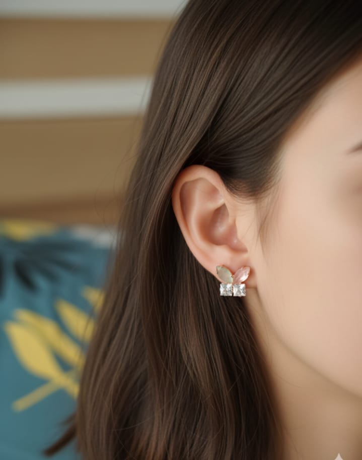 Blossom Crystal Stud Earrings